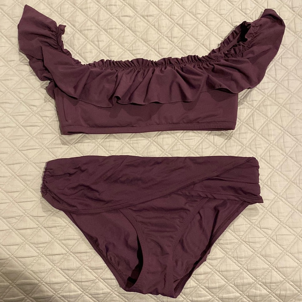 Blue rod beatte bathing suit